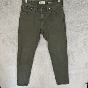 Madewell Jeans Mens 31x29 Green Athletic Slim Stretch Denim Casual‎